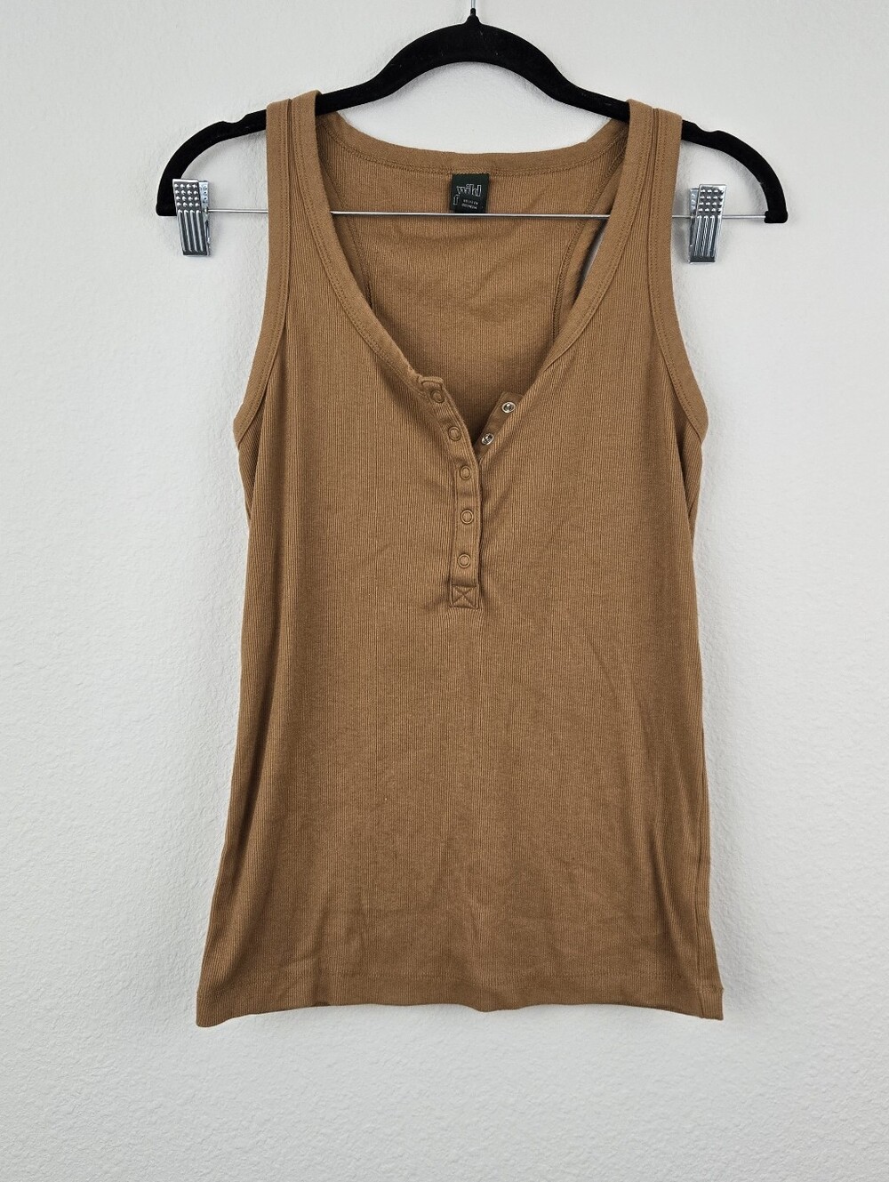 Tan Wild Fable Ribbed Tank Top